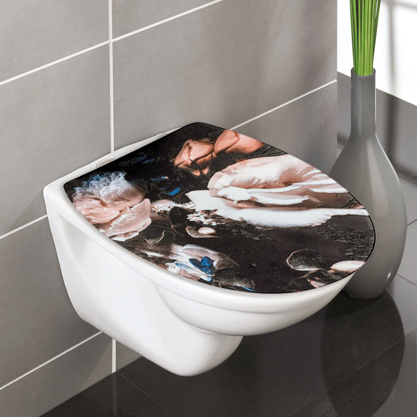 Abattant de WC Pivoine avec abaissement automatique ⋆ Lehner Versand