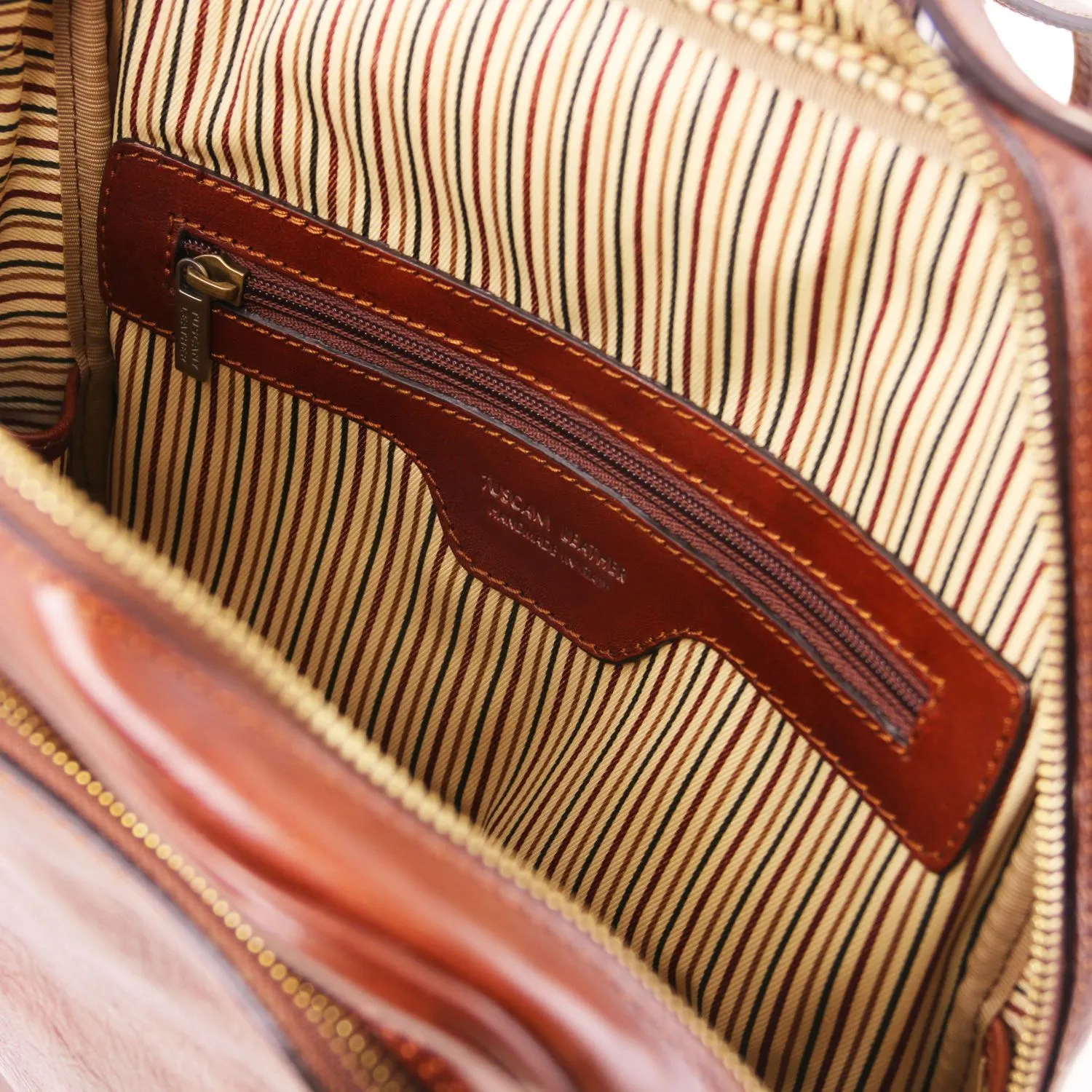 Bangkok Sac à dos en Cuir Porte Ordinateur Naturel TL141793
