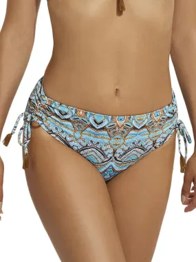 Bas maillot slip de bain taille haute Mai Thai - Bleu turquoise
