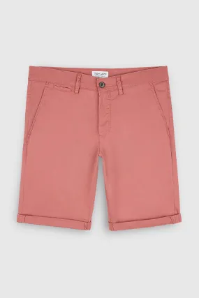 Bermuda coupe chino SHORT CHINO BOIS DE ROSE
