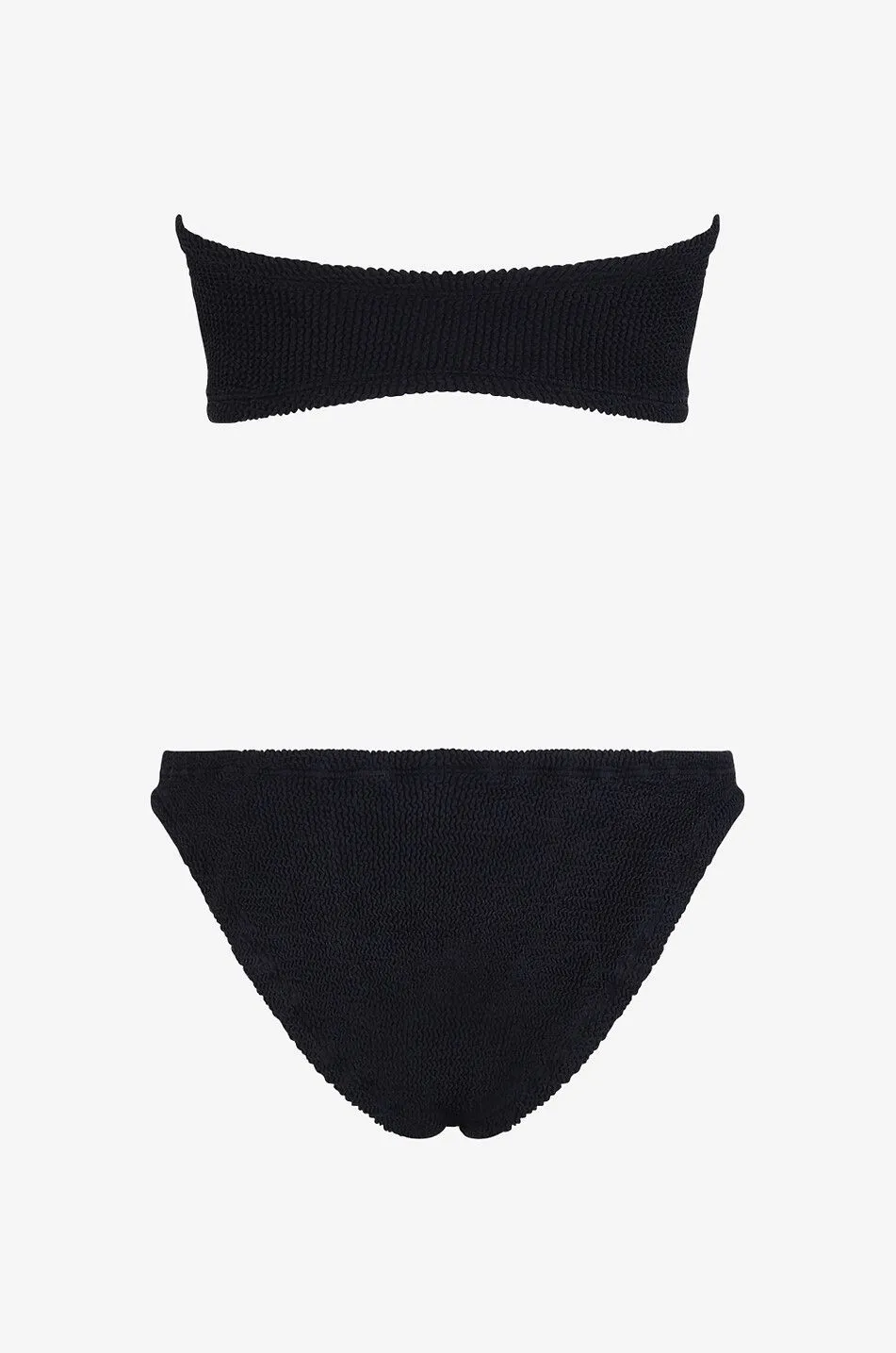 Bikini bandeau en seersucker Nicole