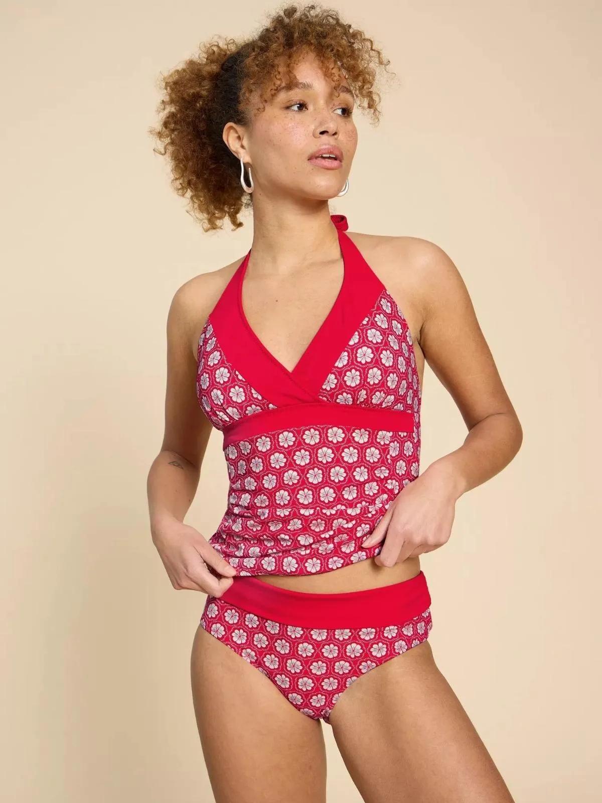 Bikini Unterteil Fold Red ⋆ Bella Green ⋆ Nachhaltige Mode