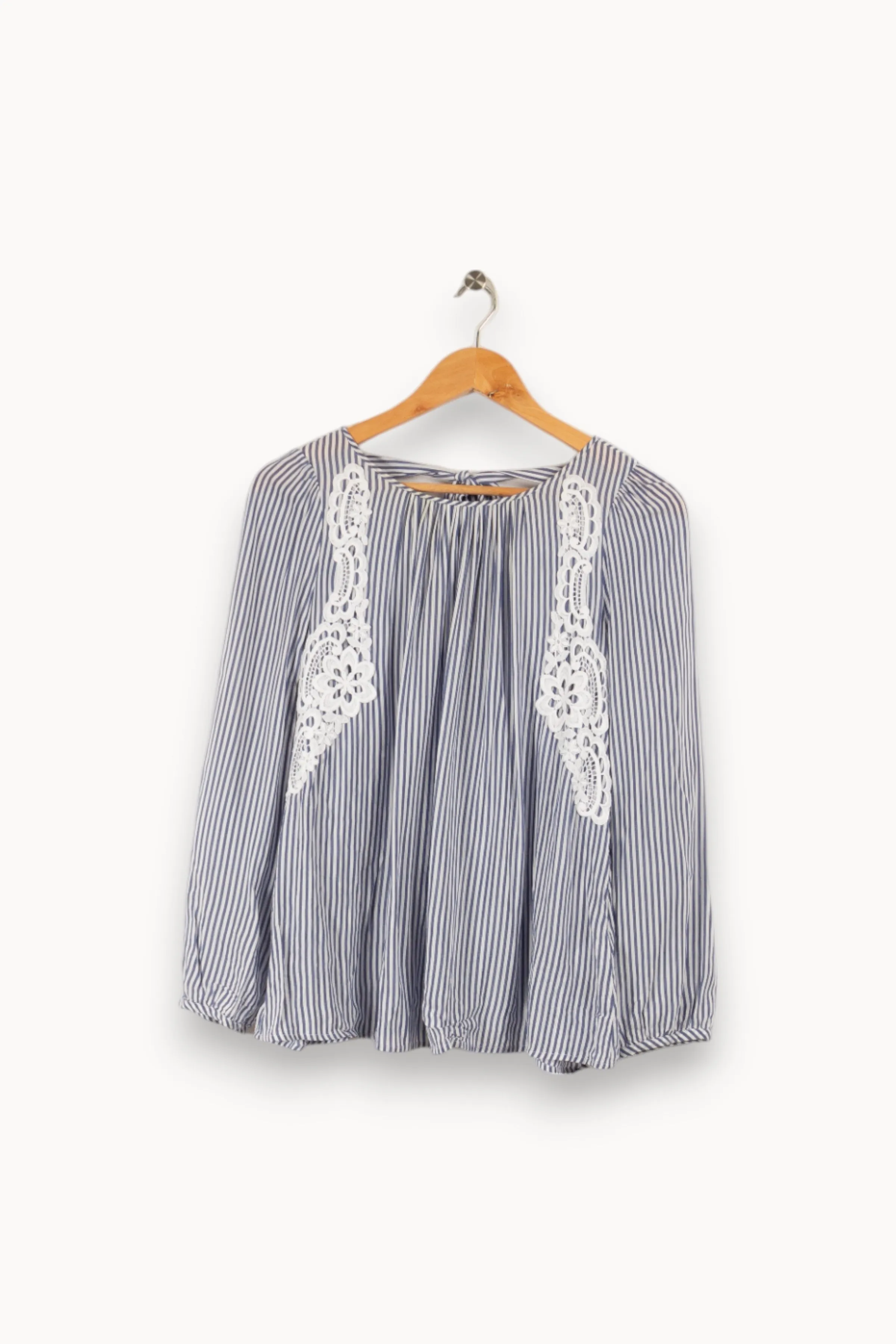 Blouse bleue rayée - Taille M/38