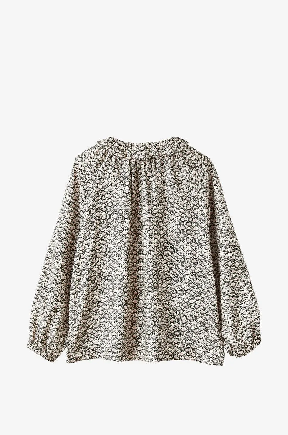 Blouse fille en viscose fleurie