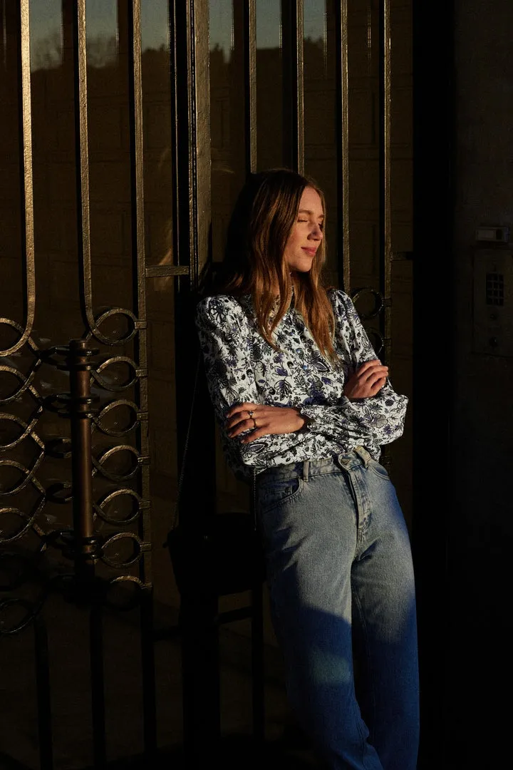 Blouse Une Fois imprimé jardin en fleurs