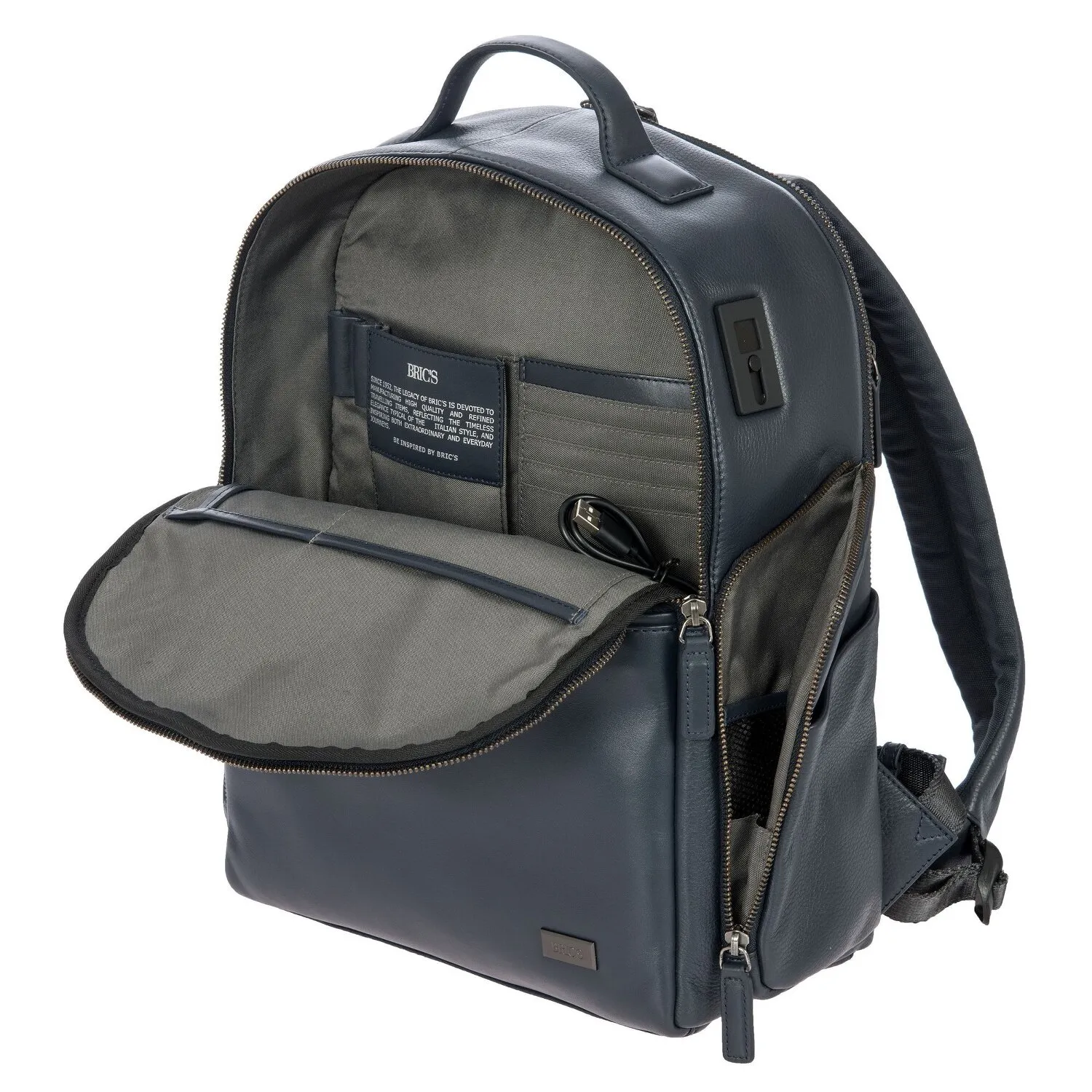 Bric's Torino Sac à dos en cuir 40 cm pour ordinateur portable