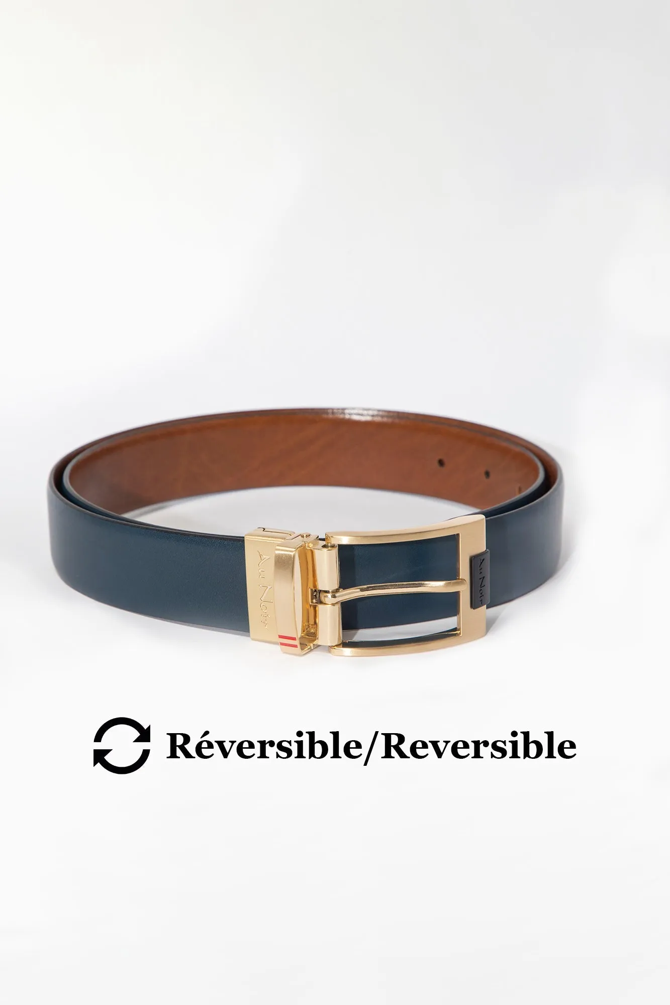 Ceinture Au Noir | DESOTO Bronze Marine Or
