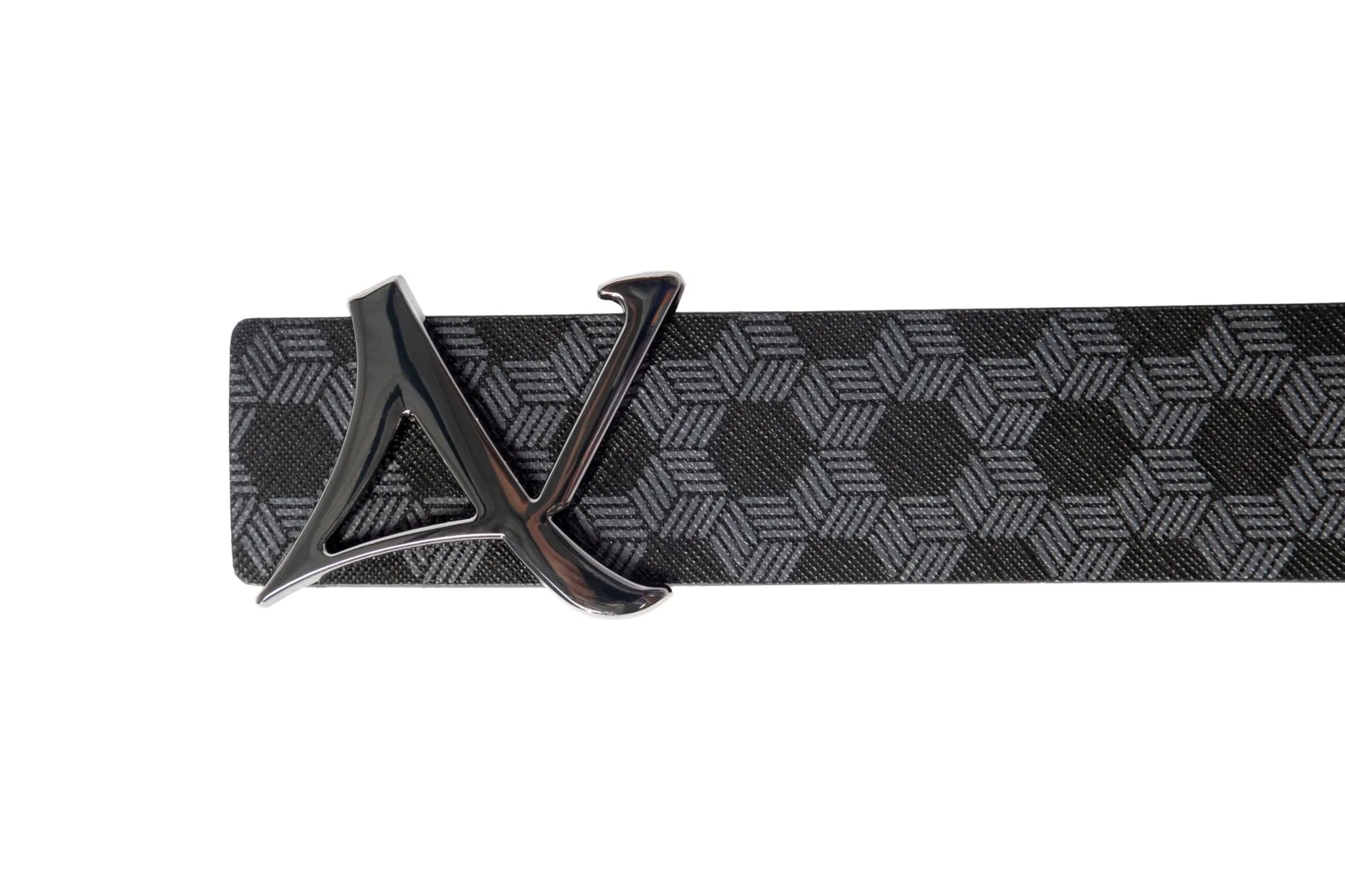 CEINTURE RVERSIBLE | SHELBY GUNMETAL, black