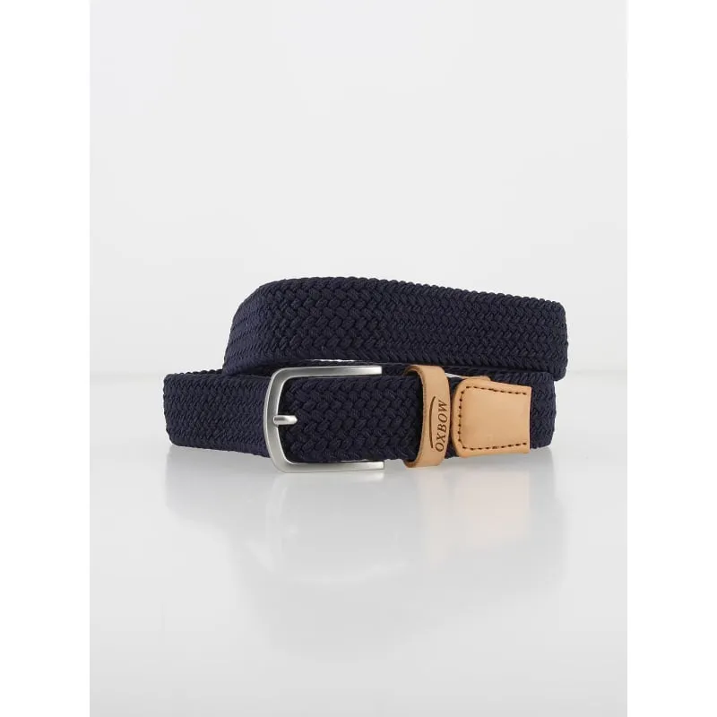 Ceinture tressée élastique bleu marine homme - Oxbow | wimod