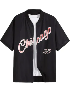 Chemise Baseball Noire