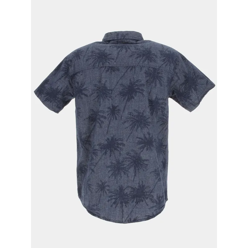 Chemise manches courtes palmir bleu homme - Treeker 9 | wimod
