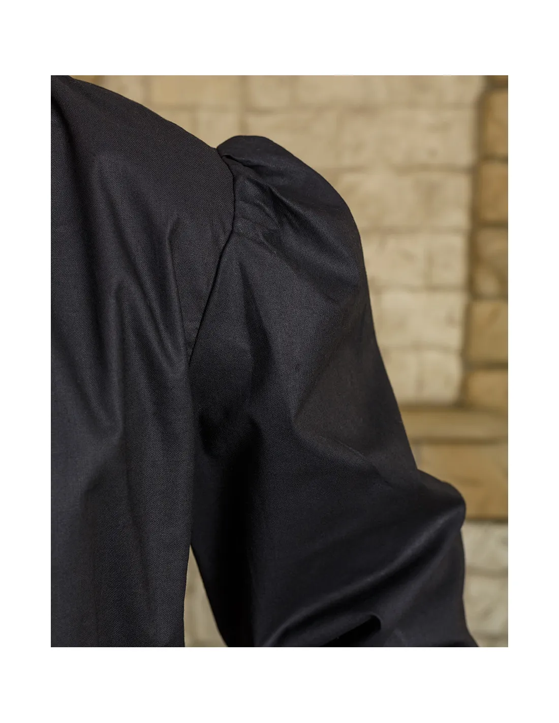 Chemise médiévale modèle Rafael, coton noir ⚔️ Boutique Épées