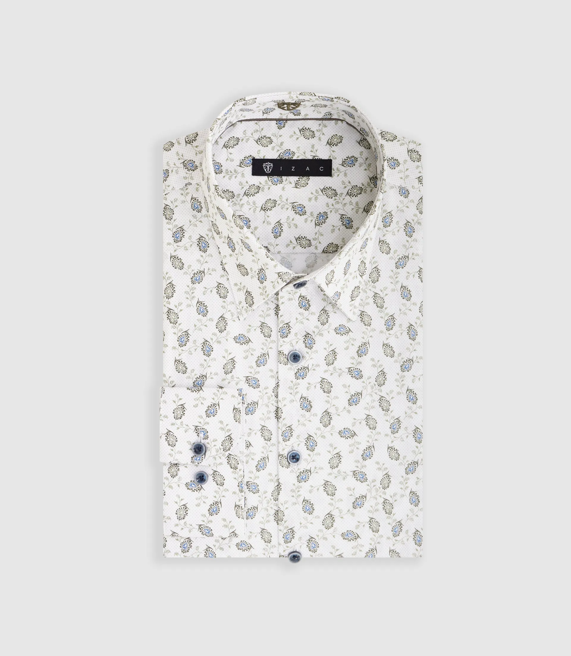 Chemise à imprimé floral kaki Marshall