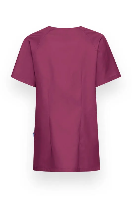 CORE Blouse Femme - Entièrement boutonnée berry