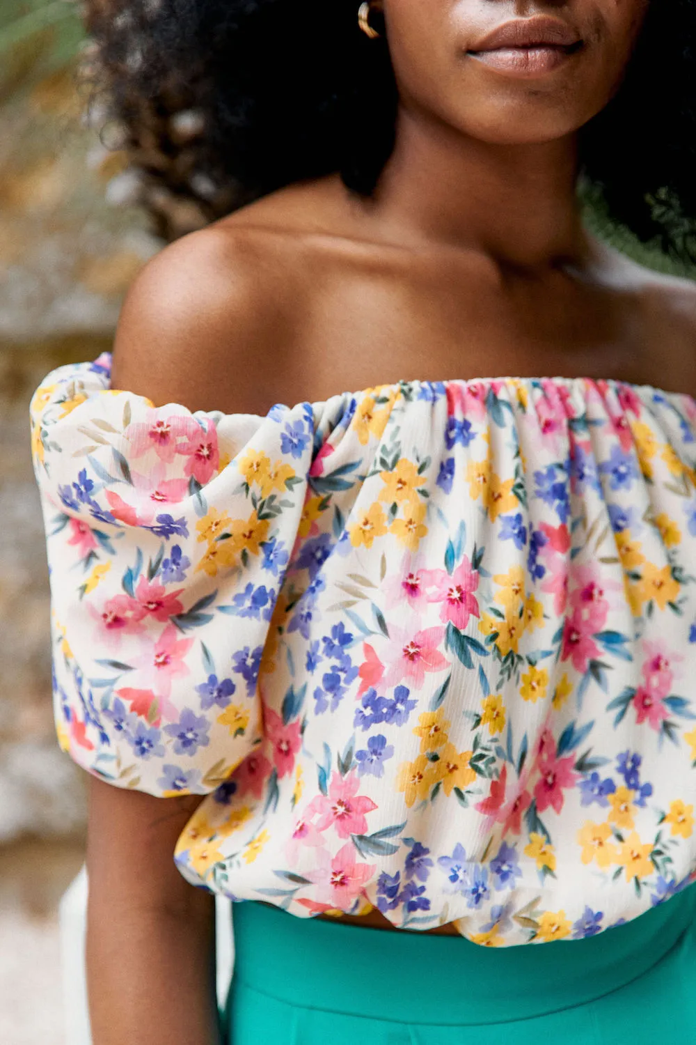 CROP TOP FLOWER