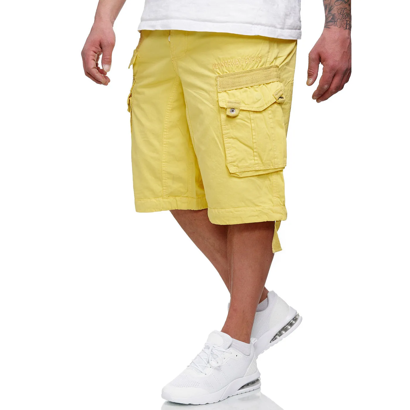 Geographical Norway Panoramique Homme - Bermuda Jaune