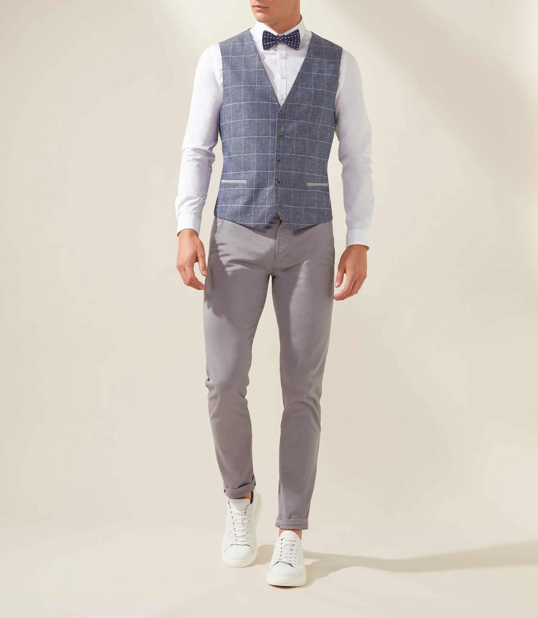 Gilet casual bleu Levasion