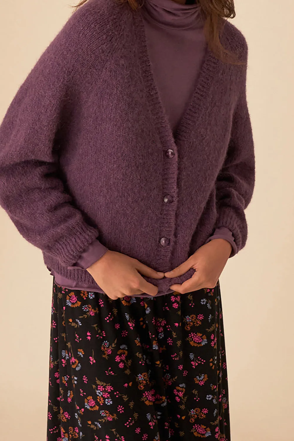 gilet davy violette