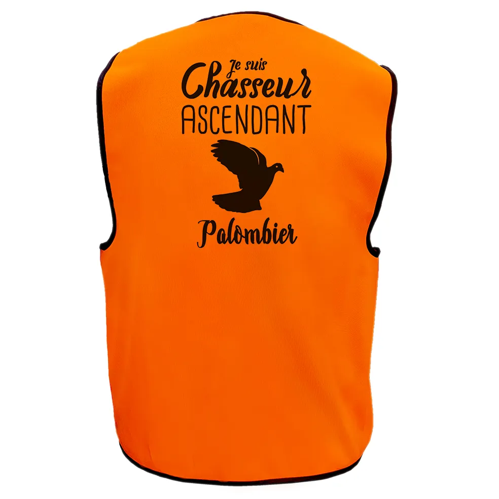 Gilet de chasse Palombe – Je suis chasseur ascendant palombier