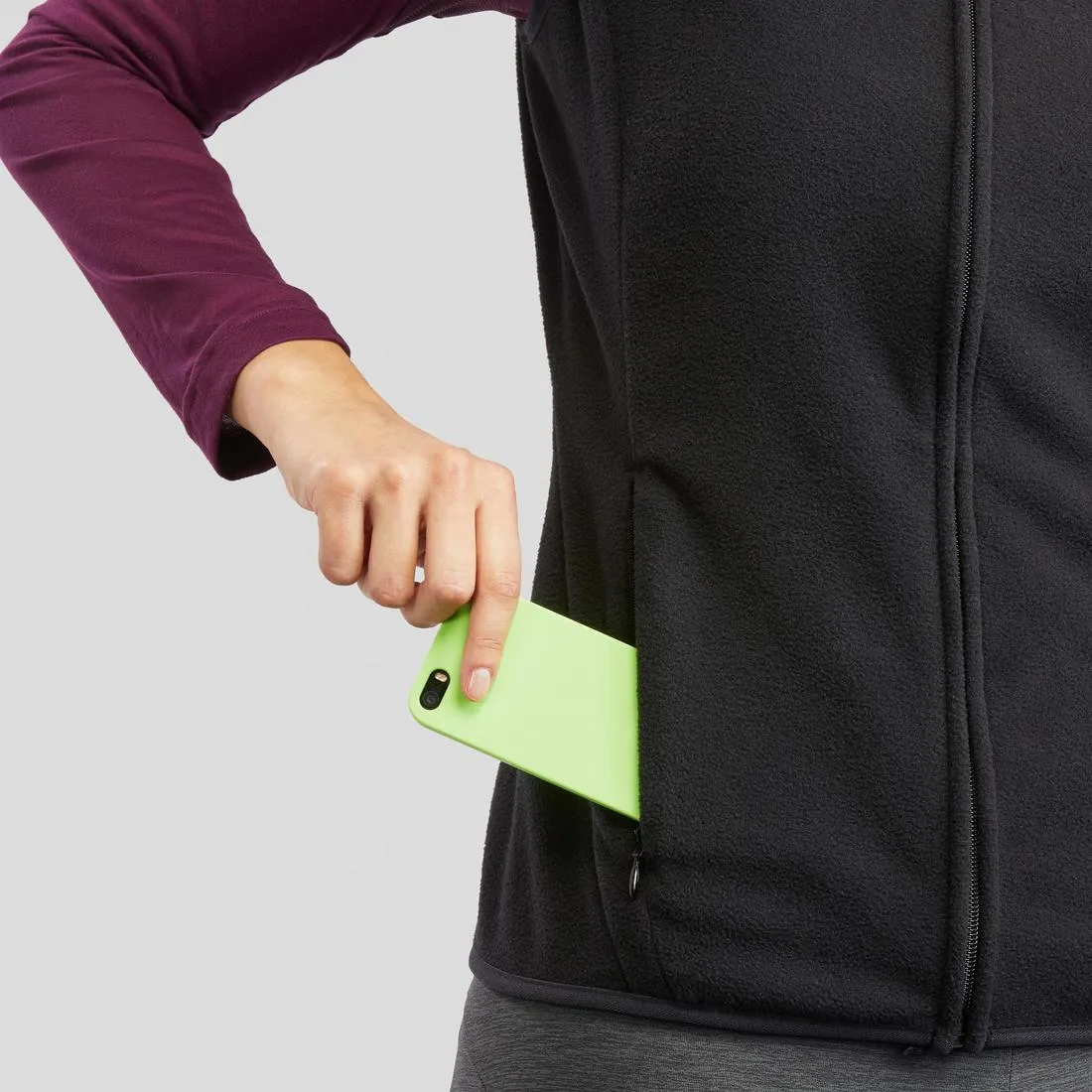 Gilet polaire de randonnée - MH120 - Femme
