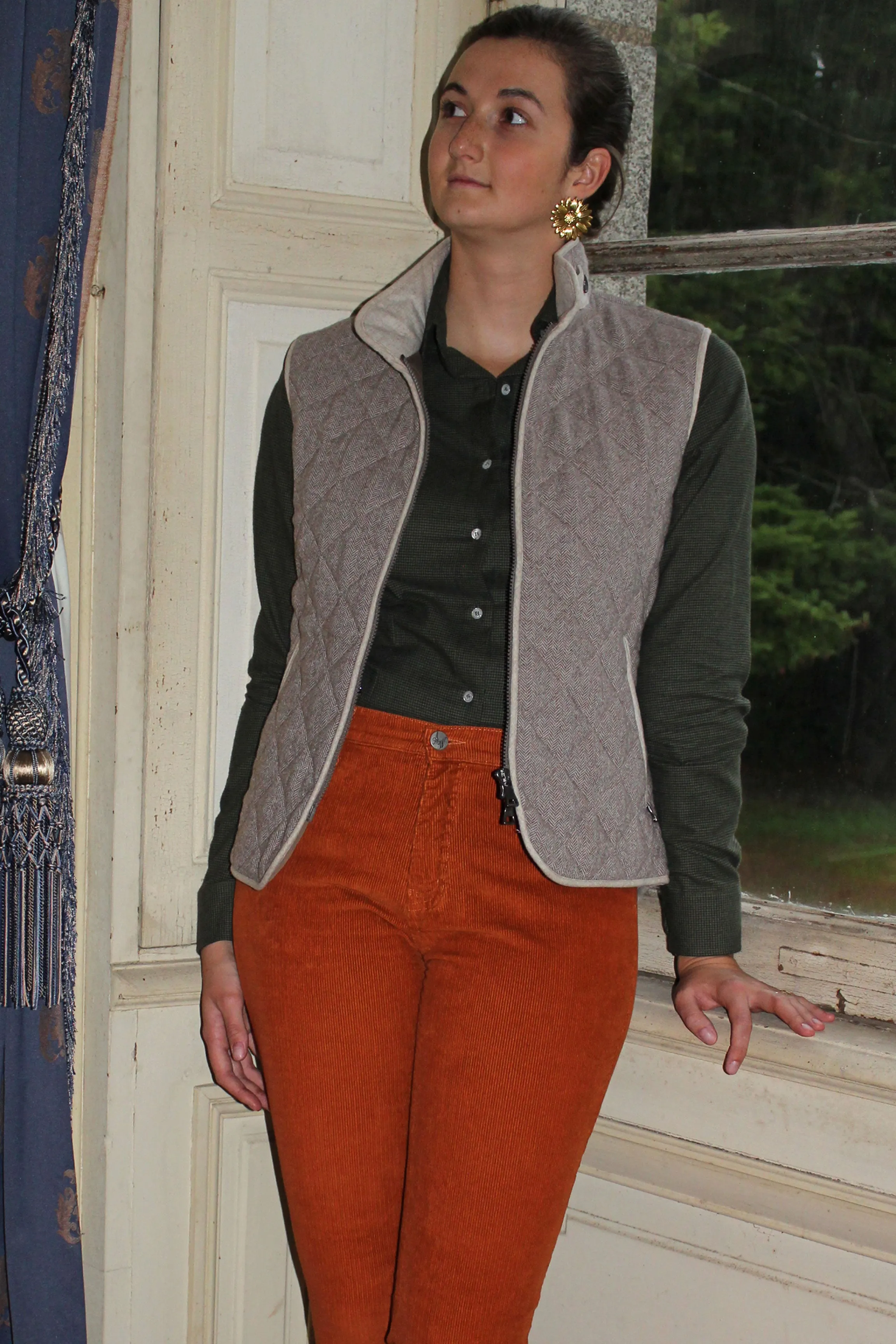 Gilet sans manche matelassé femme