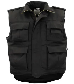 Gilet sans manche épais multipoches Ranger Grandes Tailles noir