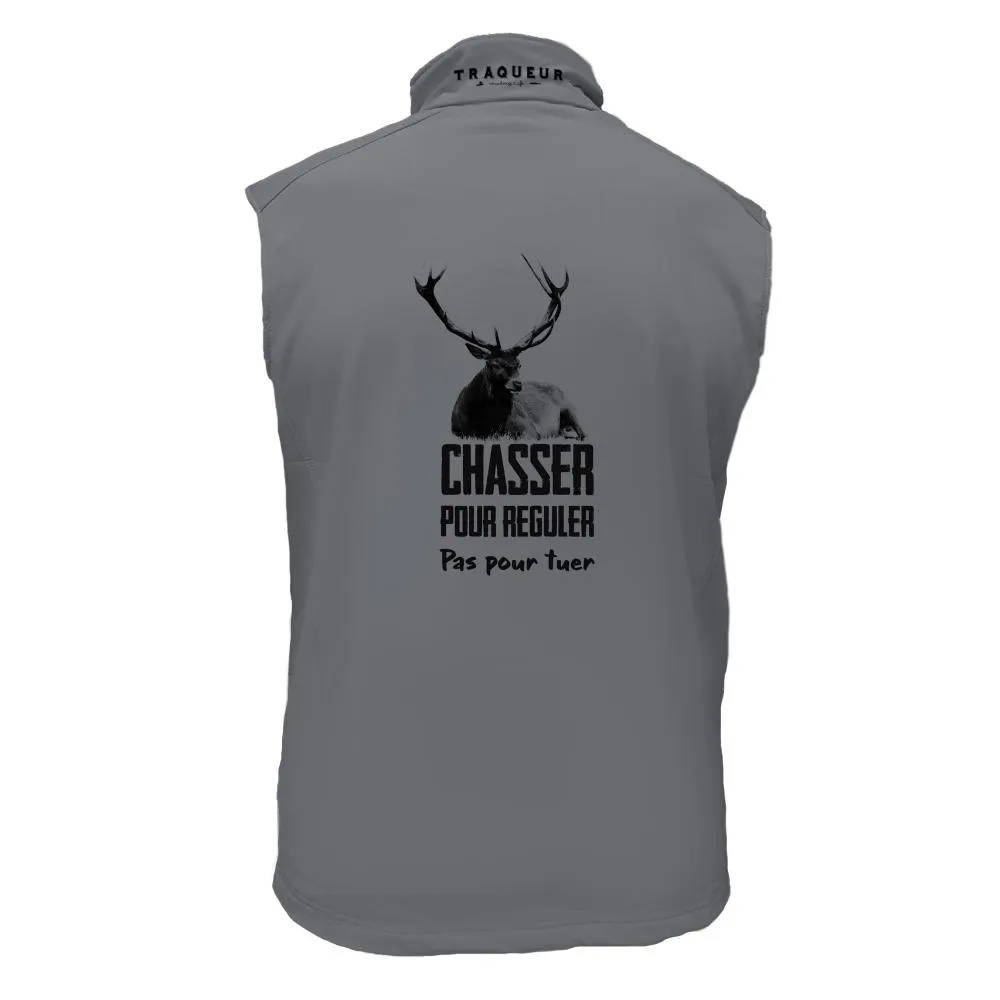 Gilet softshell  – Chasser pour réguler pas pour tuer cerf
