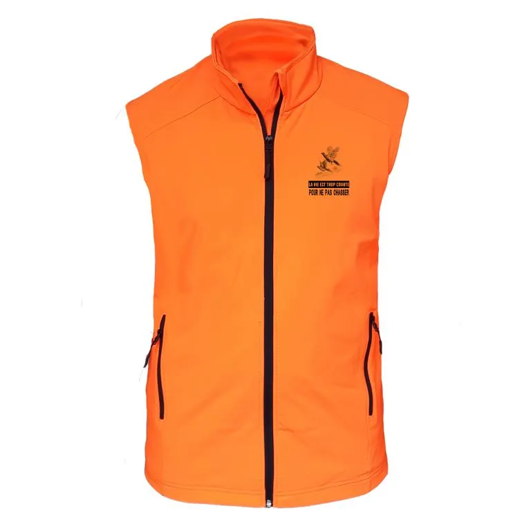 Gilet softshell  – La vie est trop courte Faisan