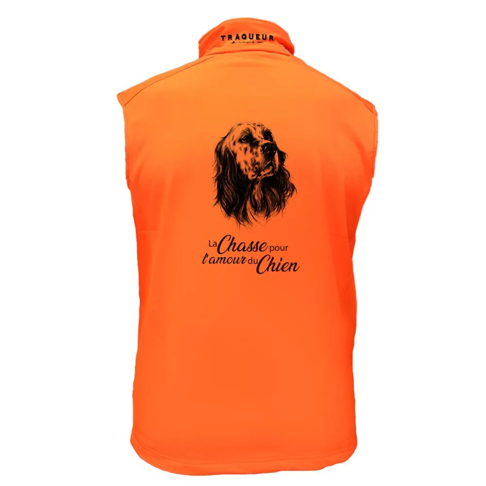 Gilet softshell  – Pour l’amour du chien Setter Anglais