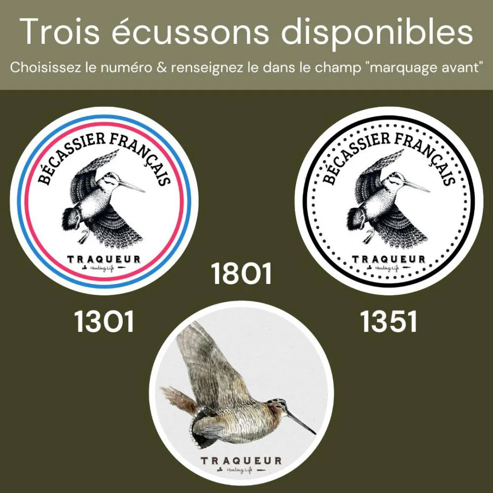 Gilet softshell chasse – Ecusson Bécasse