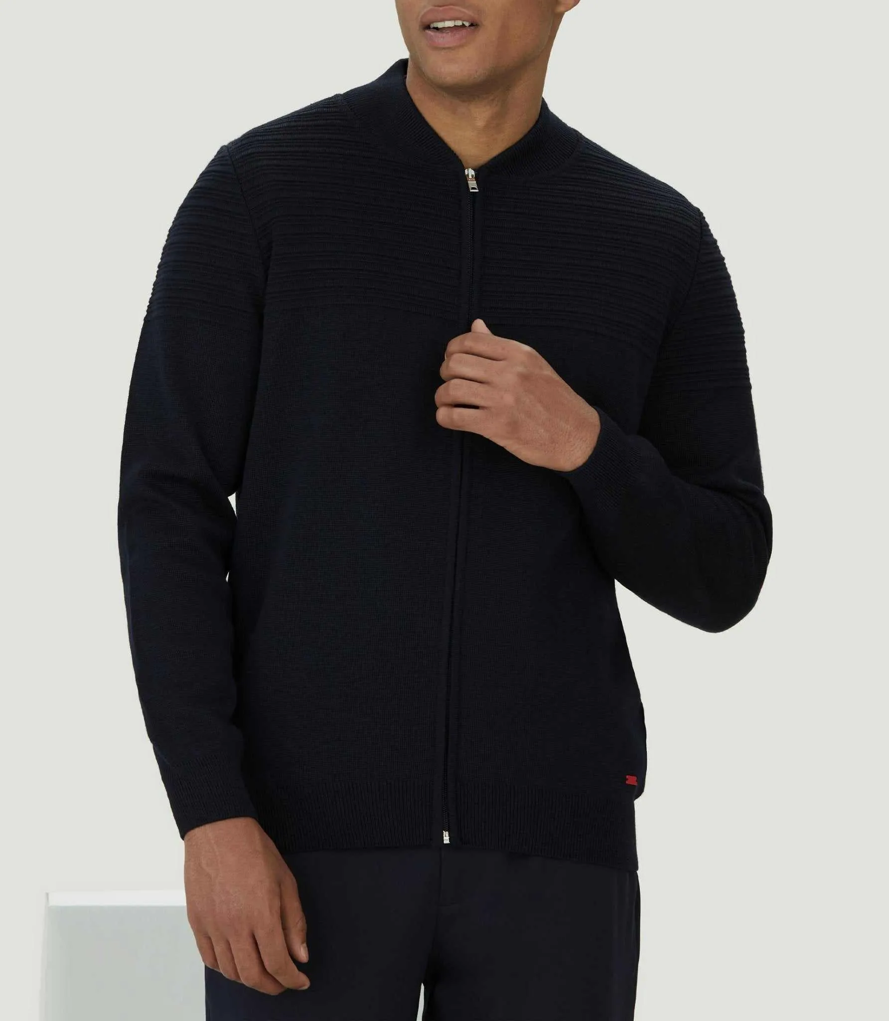 Gilet zippé col teddy marine Lawson