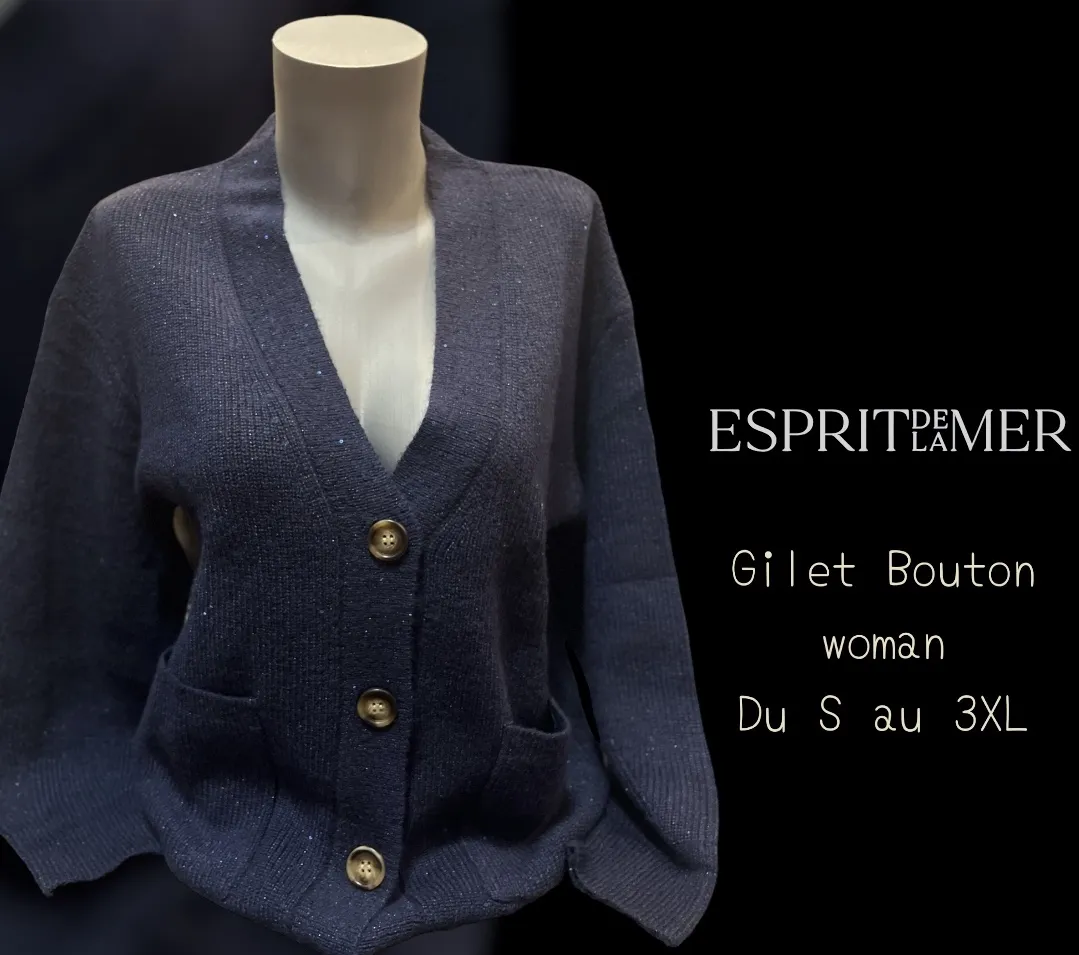 Gilet • Oversize • Woman • Esprit de la mer • Du S au 3 XL