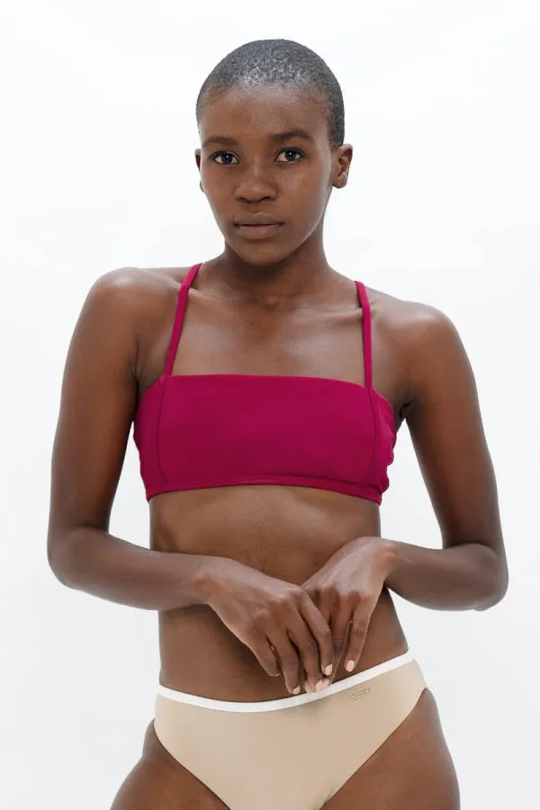 Haut de bikini Brisbane - Rouge Corail