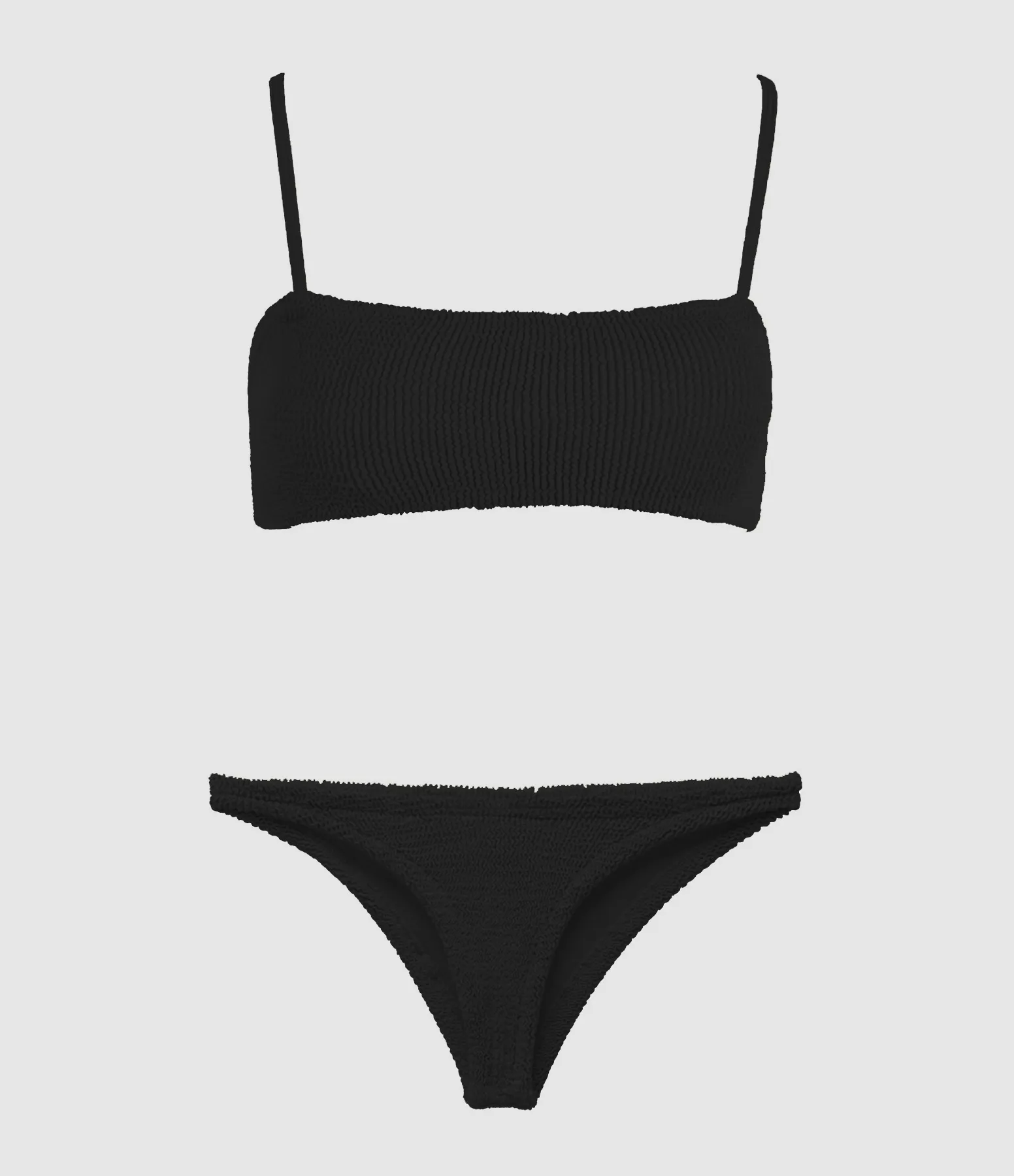 HUNZA G Partager  Maillot de Bain Bikini Gigi Noir  