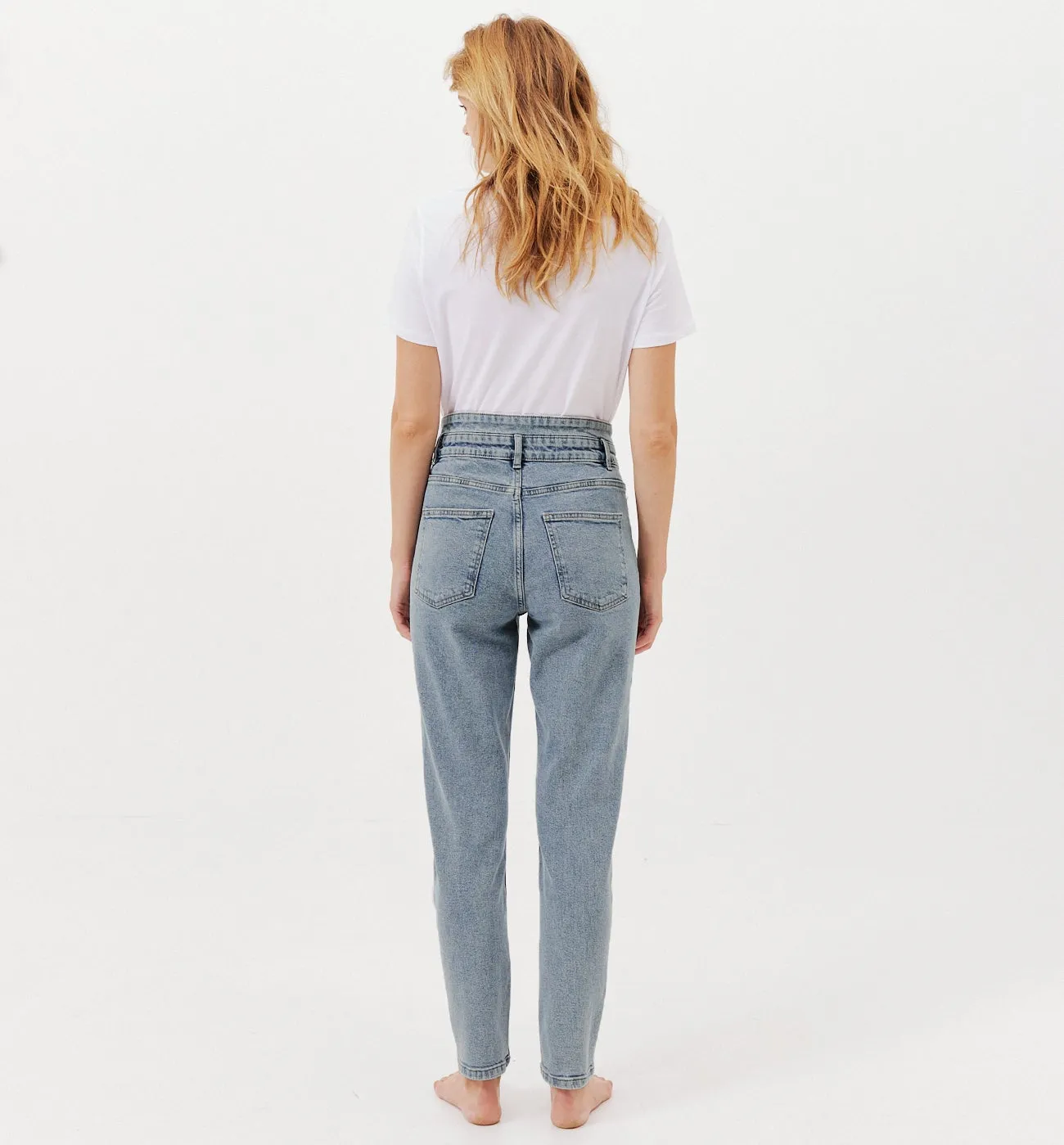 Jean mom taille haute MARCEL - Jean moyen