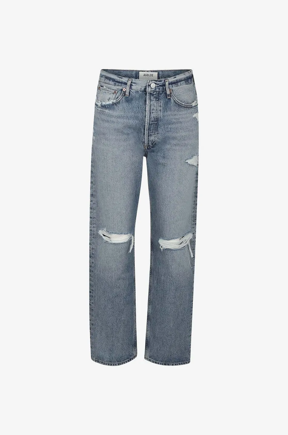 Jean straight en coton biologique 90's Pinch Waist High Rise Backdrop