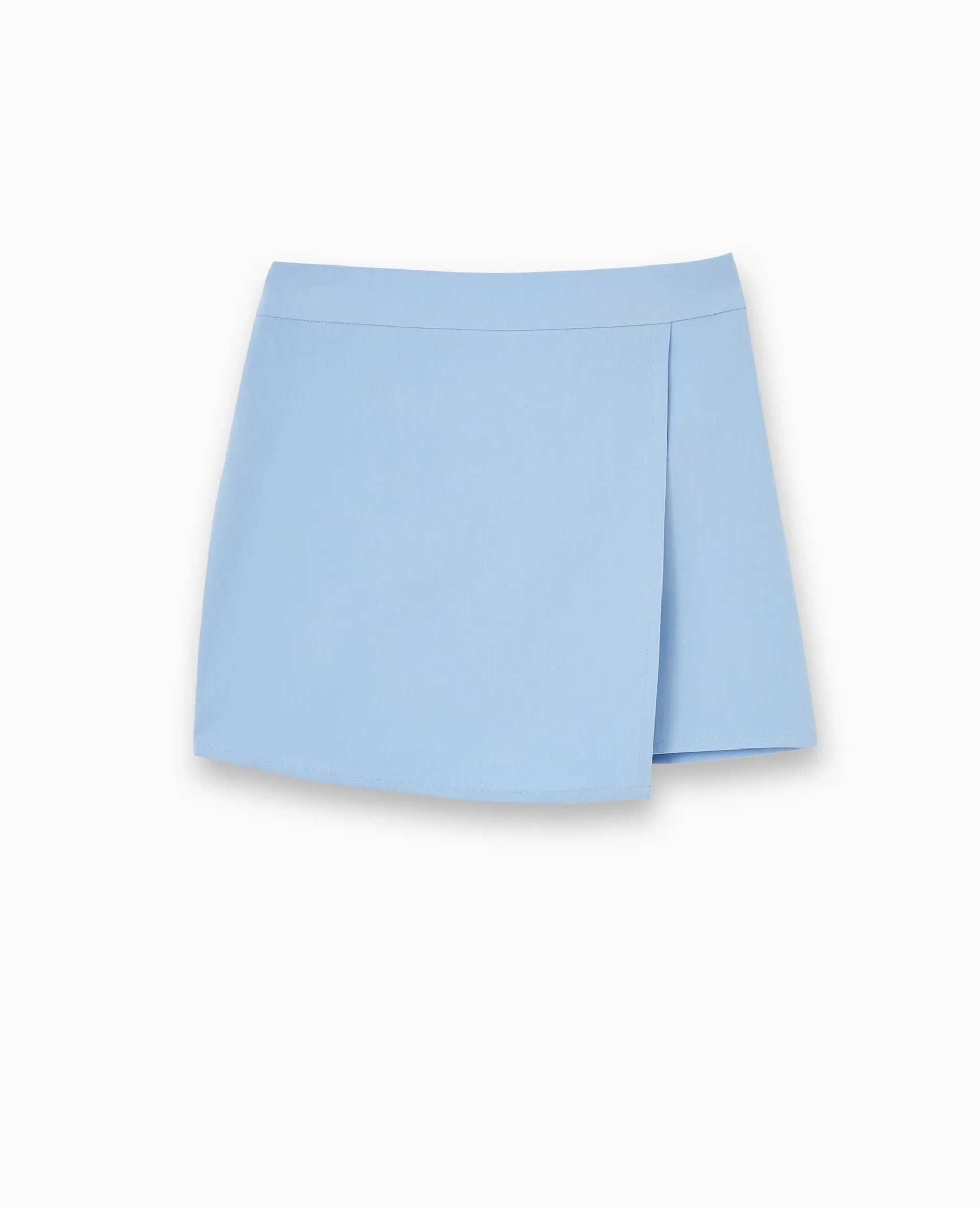 Jupe-short avec pan asymétrique