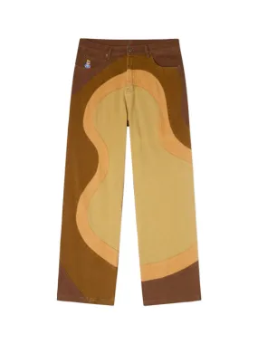Kidsuper Pantalon ondulé marron