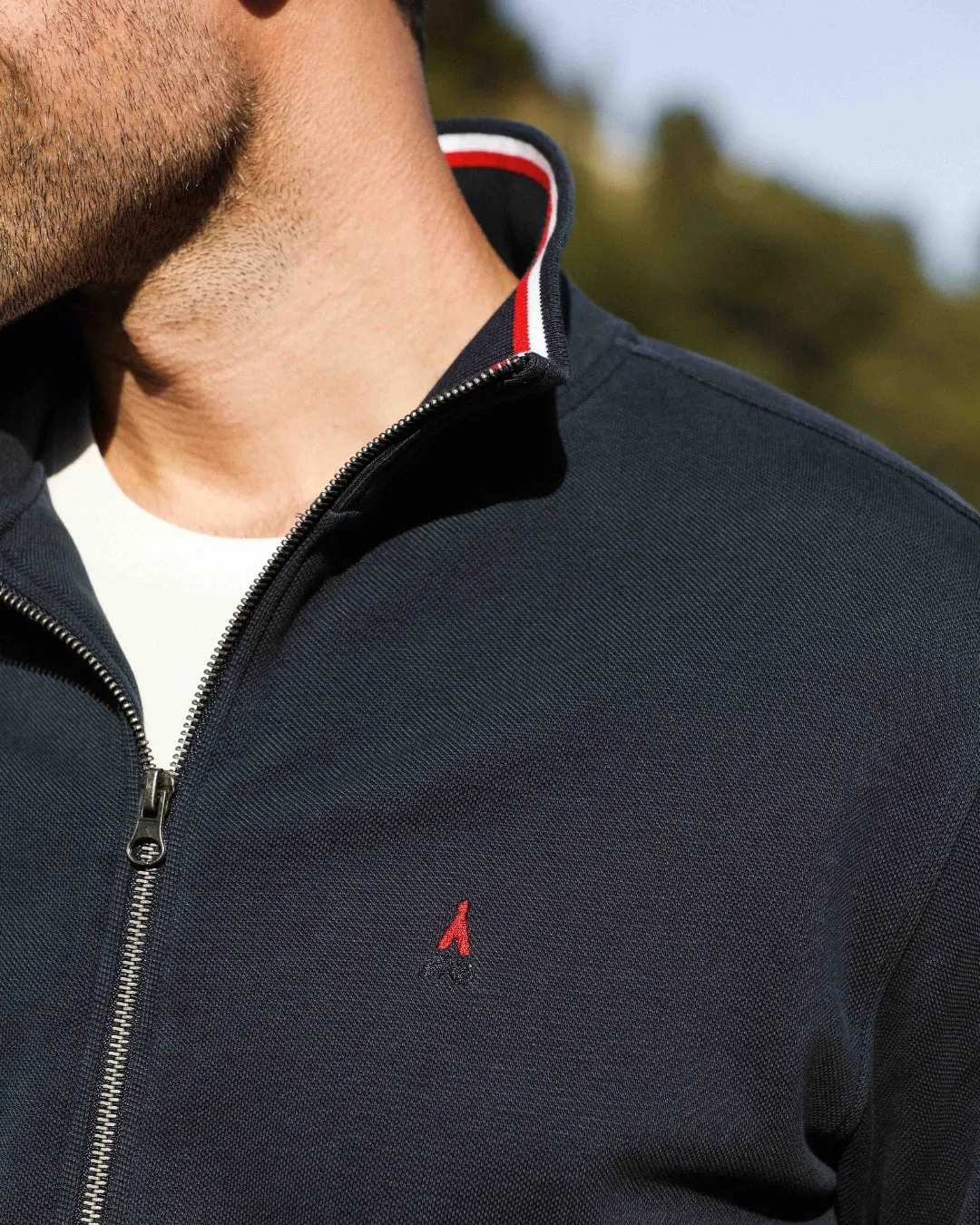 ORGANIC COTTON ZIPPED JACKET | DIMITRI | MATCH NIGHT