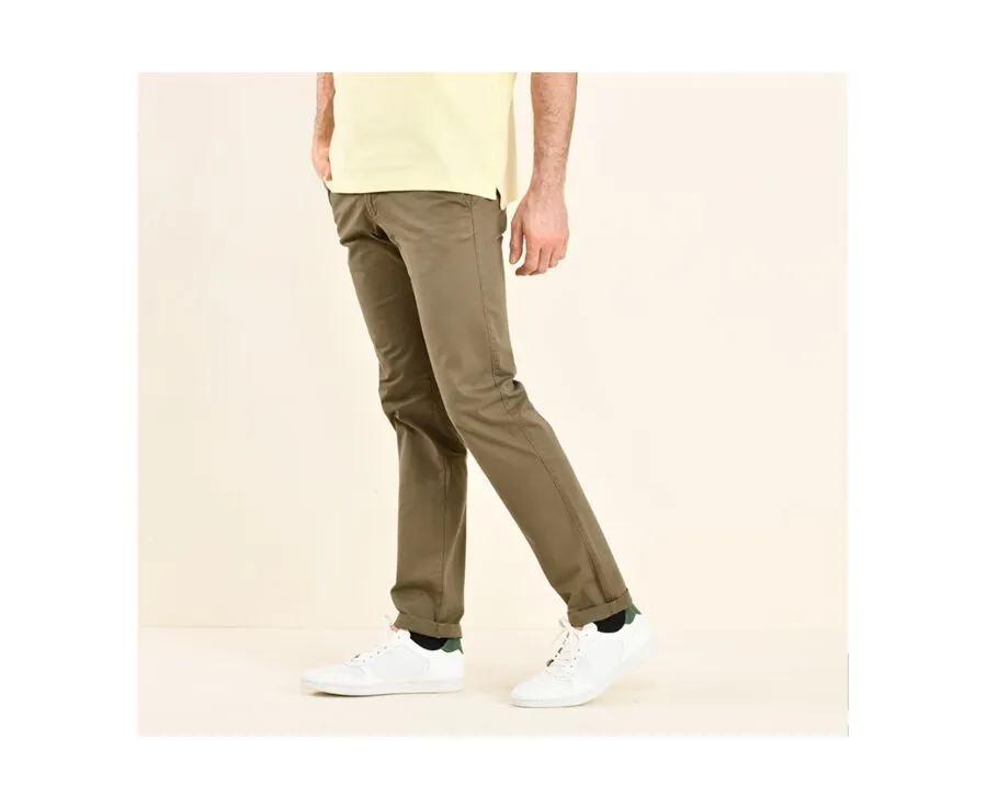 Pantalon chino homme Olive Foncé Kyrk