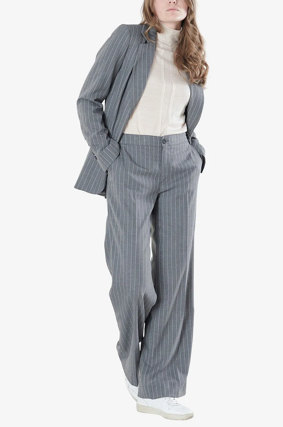 Pantalon large rayé Maike