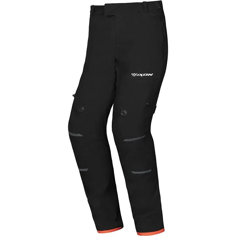 Pantalon M-SKD PT IXON noir/rouge fluo - MAXXESS.FR, Pantalon moto textile