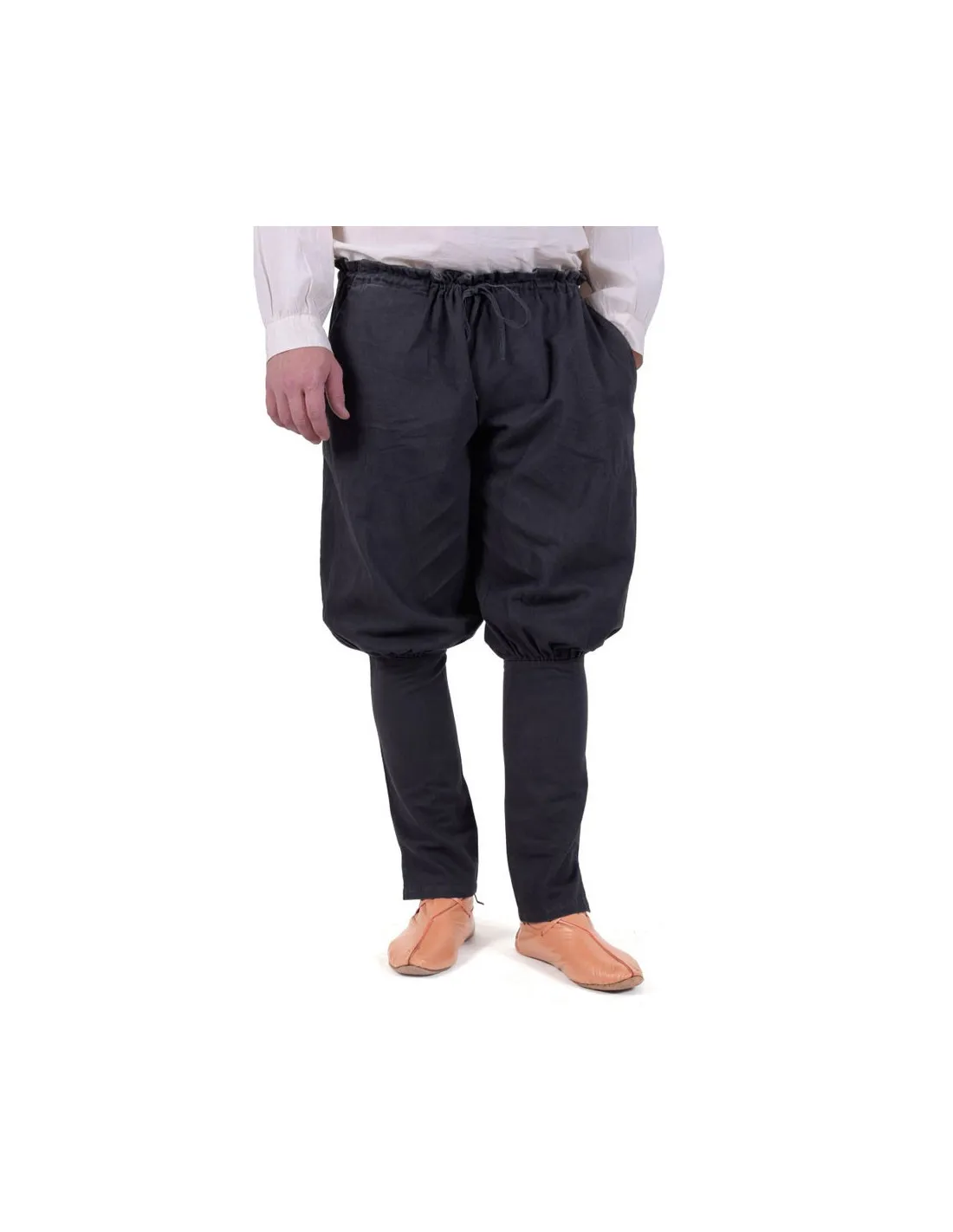 Pantalon viking Olaf, noir ⚔️ Boutique Épées