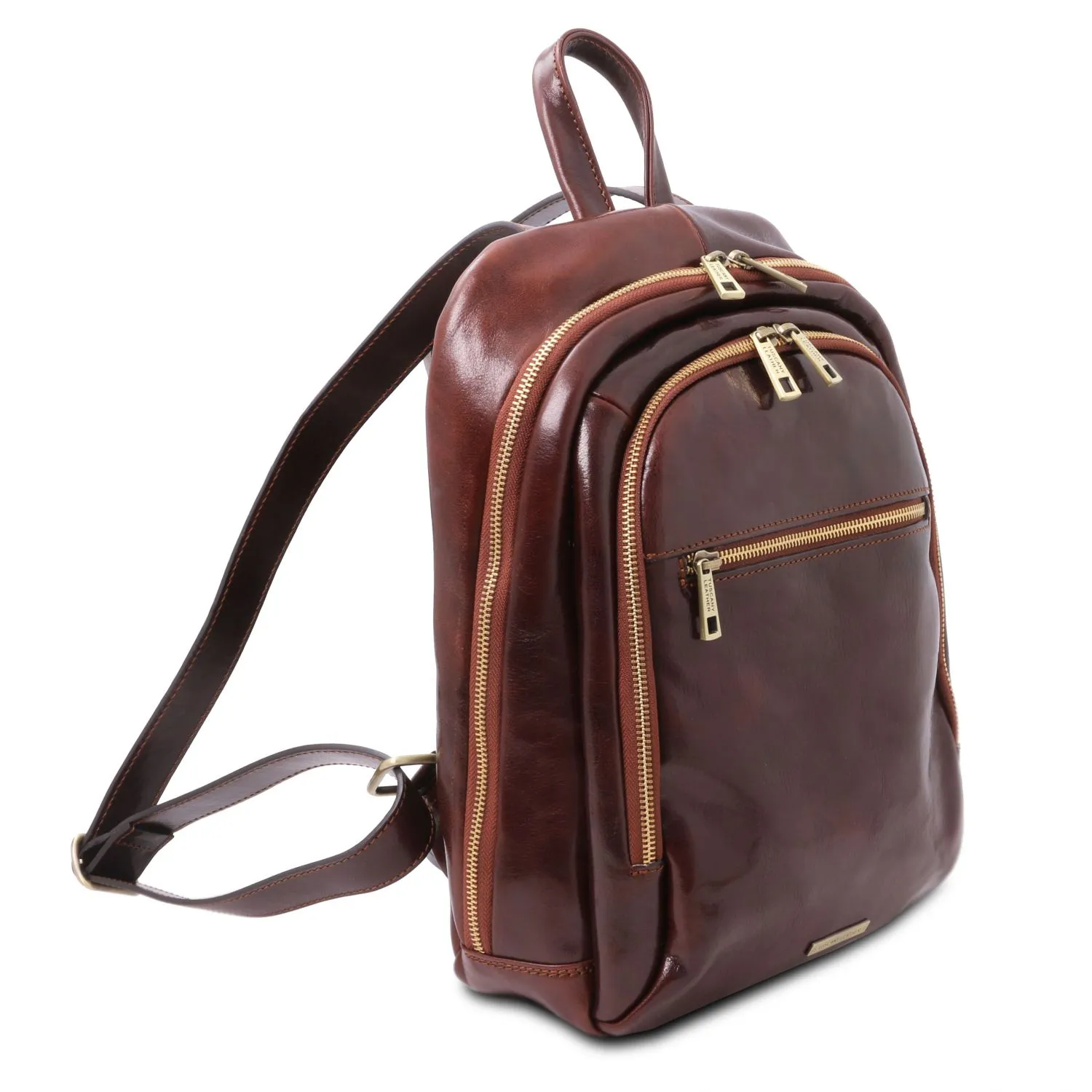 Perth Sac à dos en Cuir Avec 2 Compartiments Marron TL142049