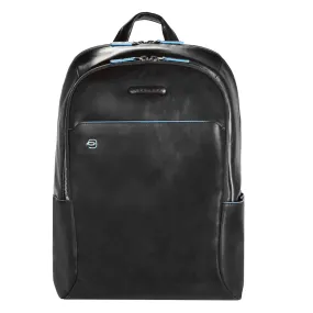 Piquadro Blue Square Sac à dos en cuir 39 cm Compartiment pour ordinateur portable