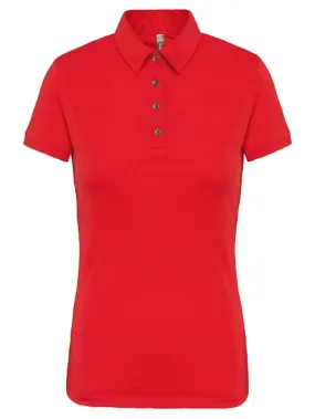 Polo jersey manches courtes - Femme - K263 - rouge 