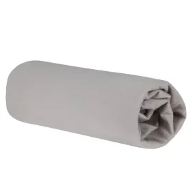 ROBA Drap Housse Bébé "Lil Planet" 70x140 cm - 100 % Coton Bio-Jersey - Gris argenté gris - Roba