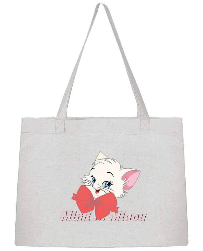 Sac Shopping Chat nœud papillon par Jils-création.fr