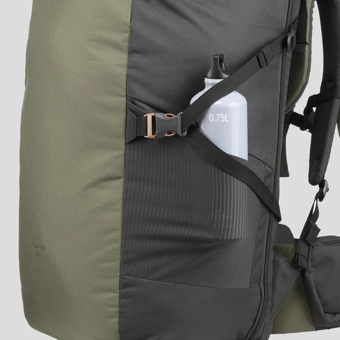 Sac à dos de trekking et voyage 60 L - TRAVEL 100
