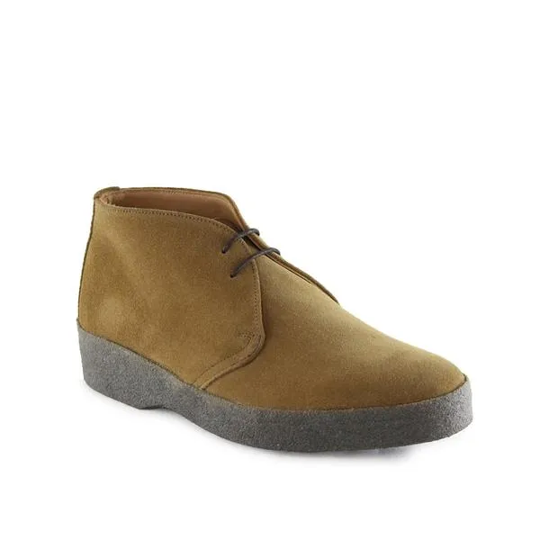 Sanders & Sanders Brown Indiana Tan Suede Hi Top Chukka Boots - Trouva